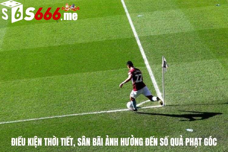 Điều kiện thời tiết, sân bãi ảnh hưởng đến số quả phạt góc