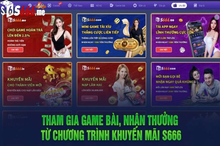 Game bài S666 có sức hút siêu khủng