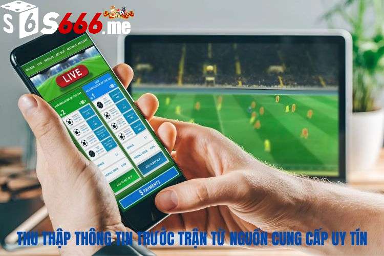 Thu thập thông tin trước trận từ các nguồn cung cấp dữ liệu uy tín